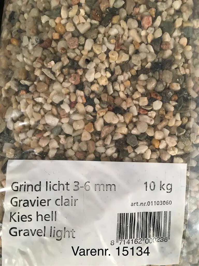 Akvariegrus clear 10 Liter (3-6 mm)